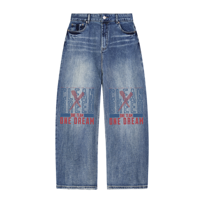 Clean Breed Sun Fade Heavyweight Denim Jeans
