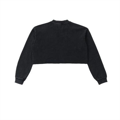 Clean Breed Style Is Everything  Raw Edge Cropped Sweatshirt