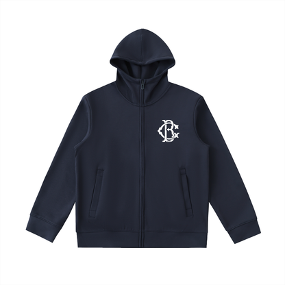Clean Bread Essential Heavyweight High Neck  Zip-Up Hoodie