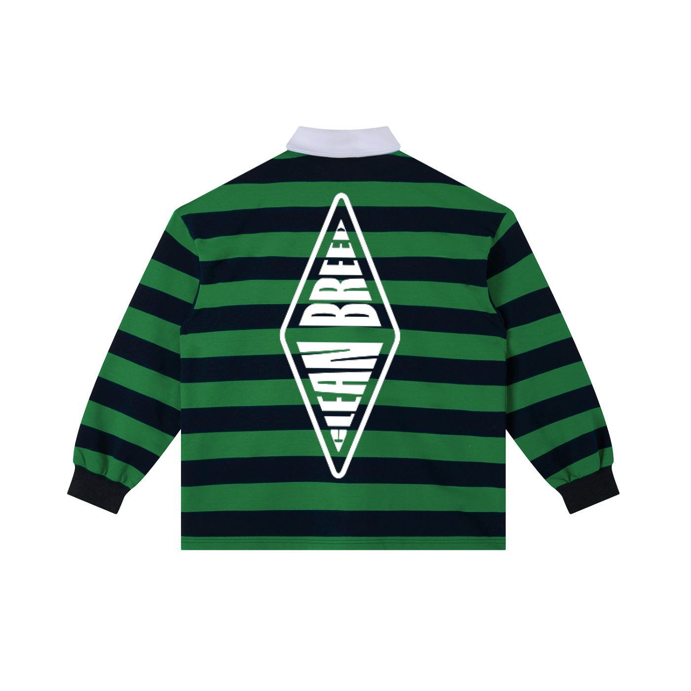 Clean Breed Color Block Stripe Polo Shirt